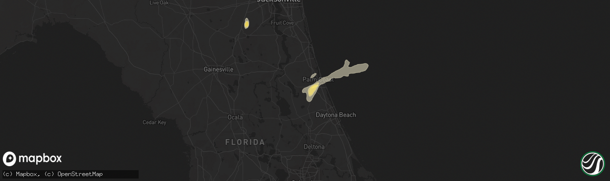 Hail map in Bunnell, FL on April 13, 2023