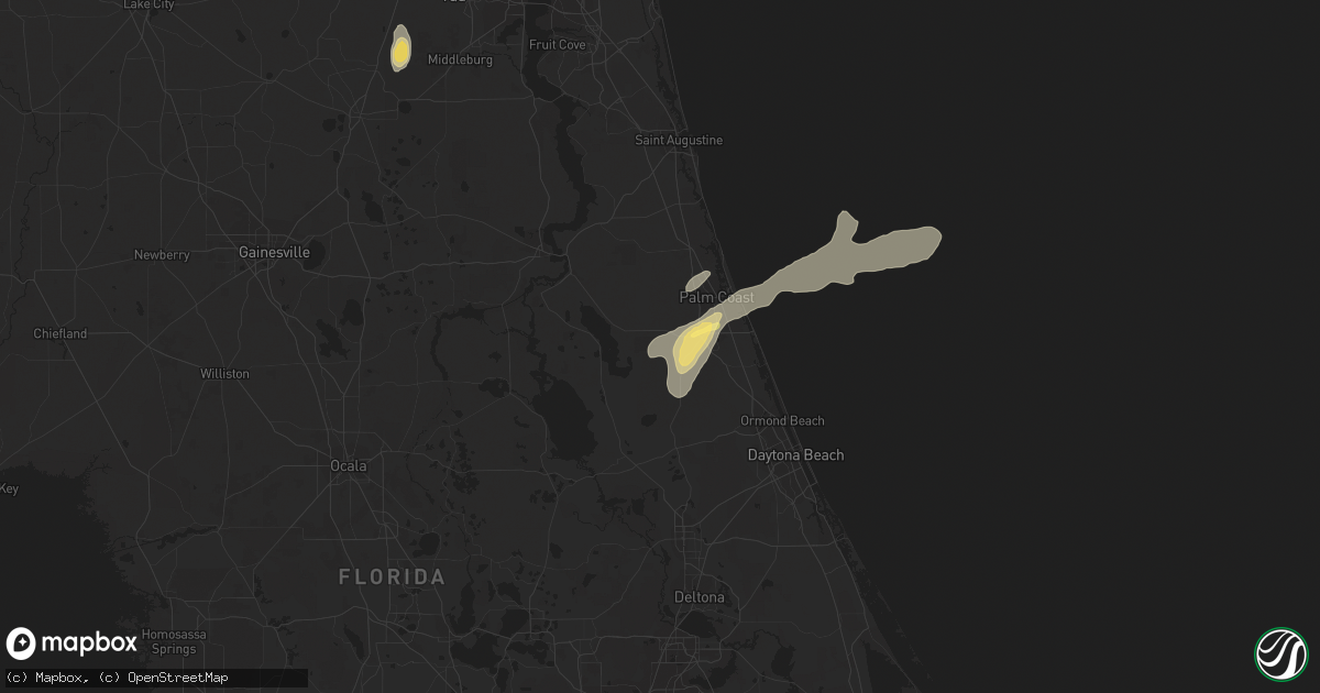 Hail map in Bunnell, FL on April 13, 2023