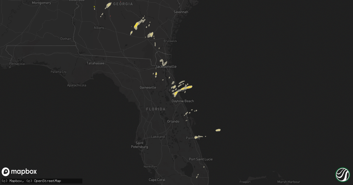 Hail map on April 13, 2023