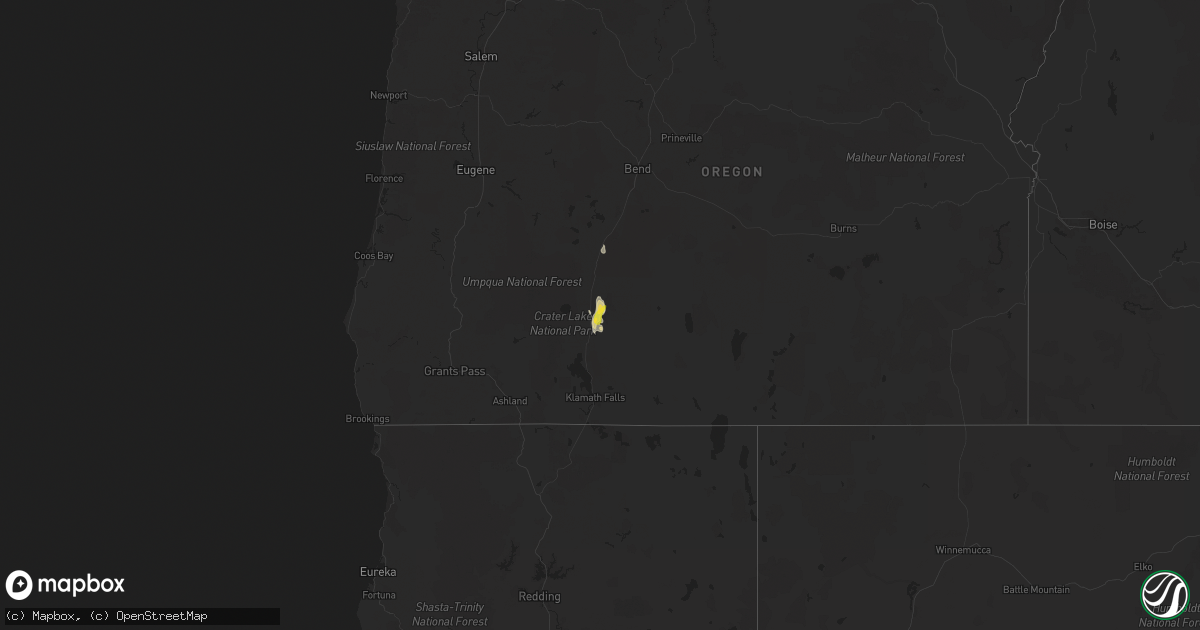 Hail map on April 13, 2024