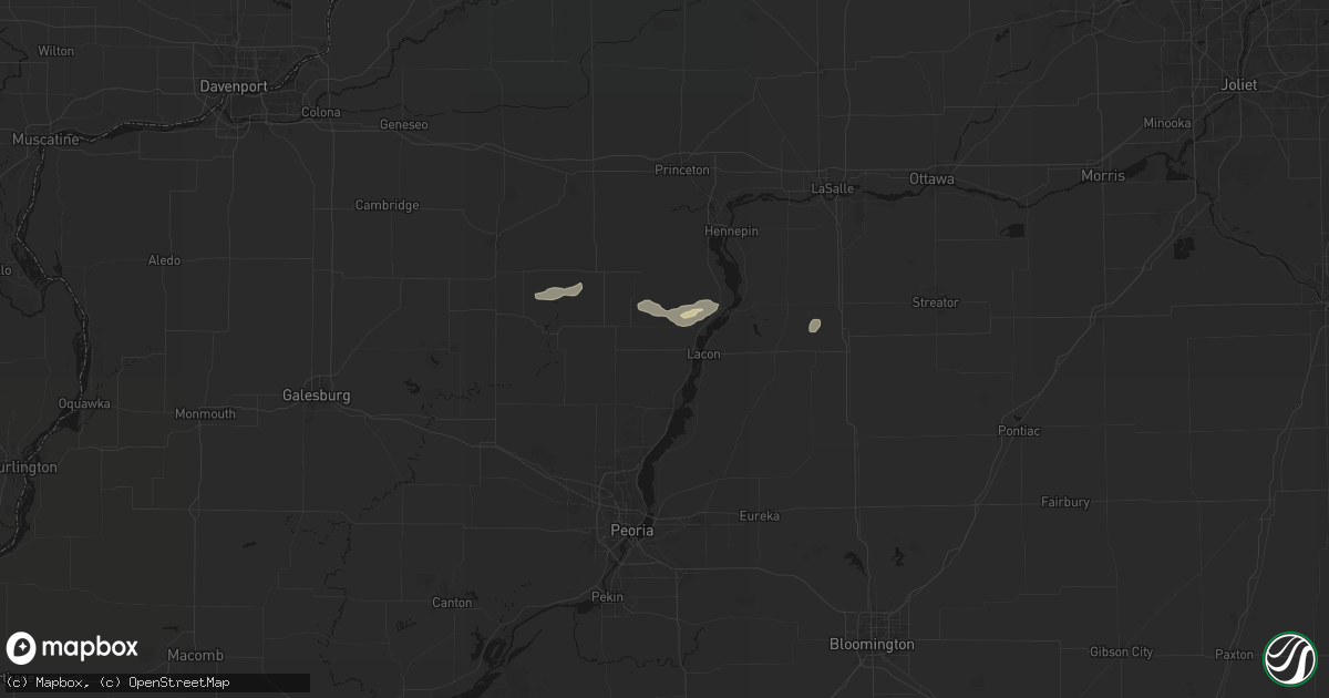 Hail map in Sparland, IL on April 13, 2026