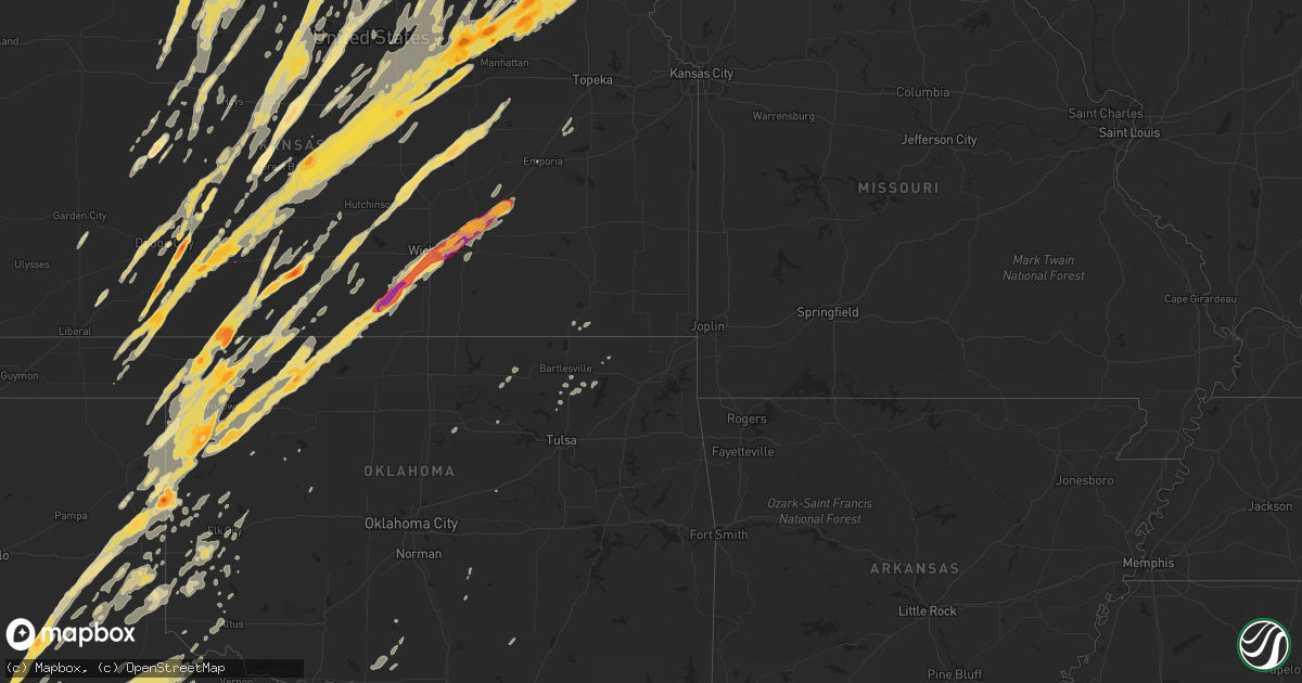 Hail map in Nebraska on April 14, 2012