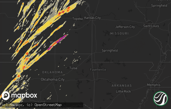 Hail map preview on 04-14-2012