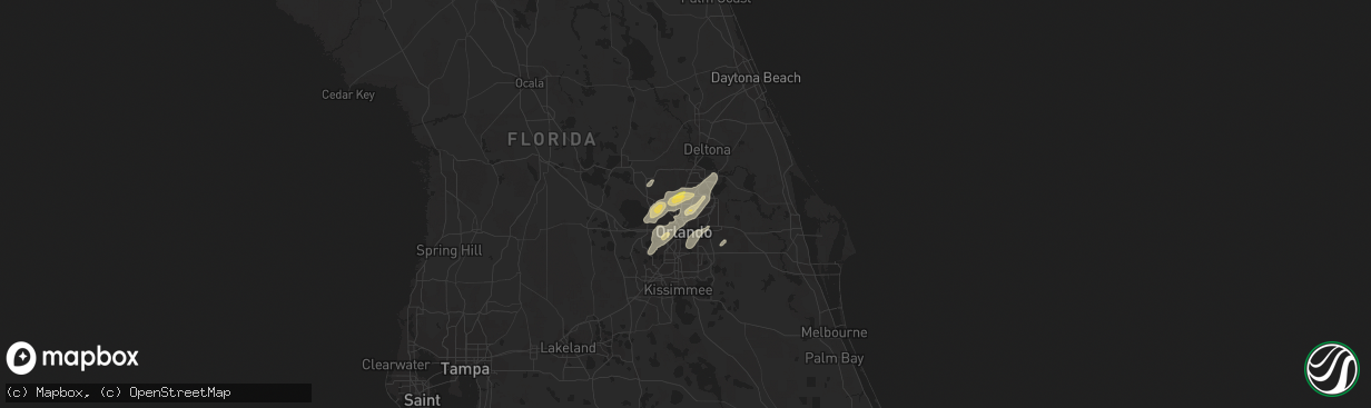 Hail map in Altamonte Springs, FL on April 14, 2013