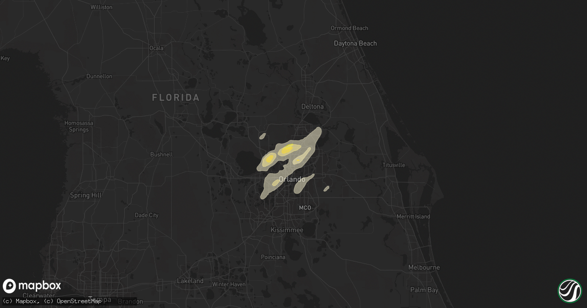 Hail map in Altamonte Springs, FL on April 14, 2013