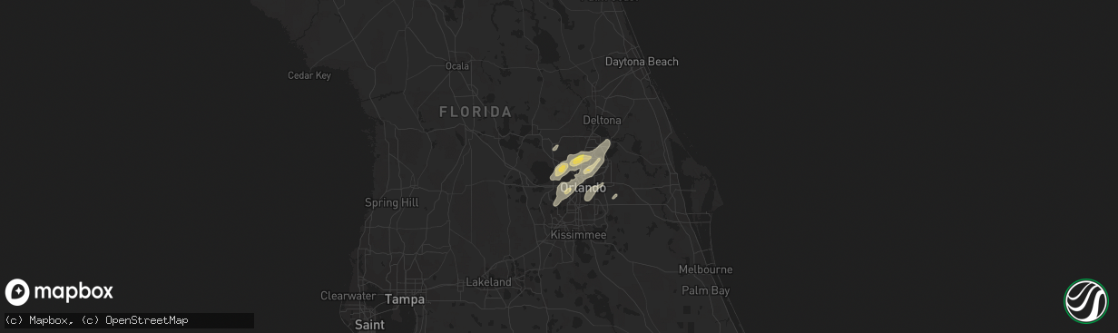 Hail map in Apopka, FL on April 14, 2013