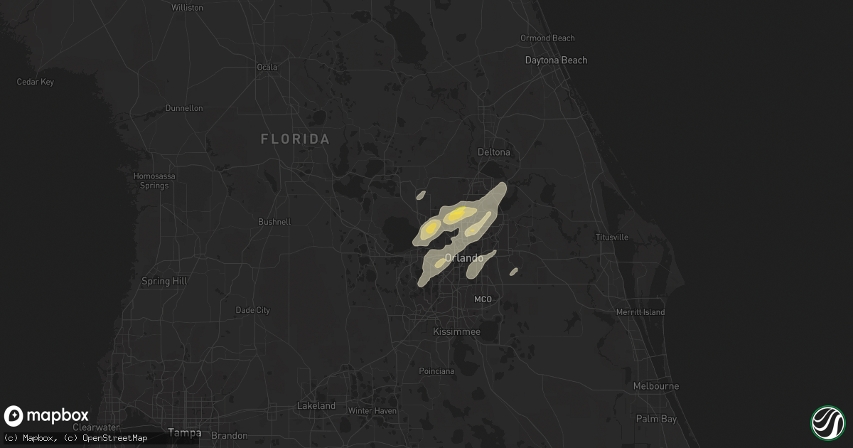 Hail map in Apopka, FL on April 14, 2013