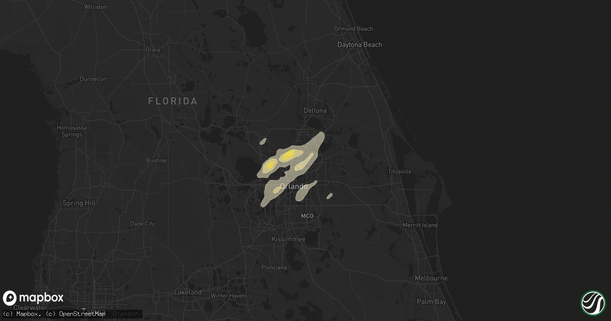 Hail map in Casselberry, FL on April 14, 2013