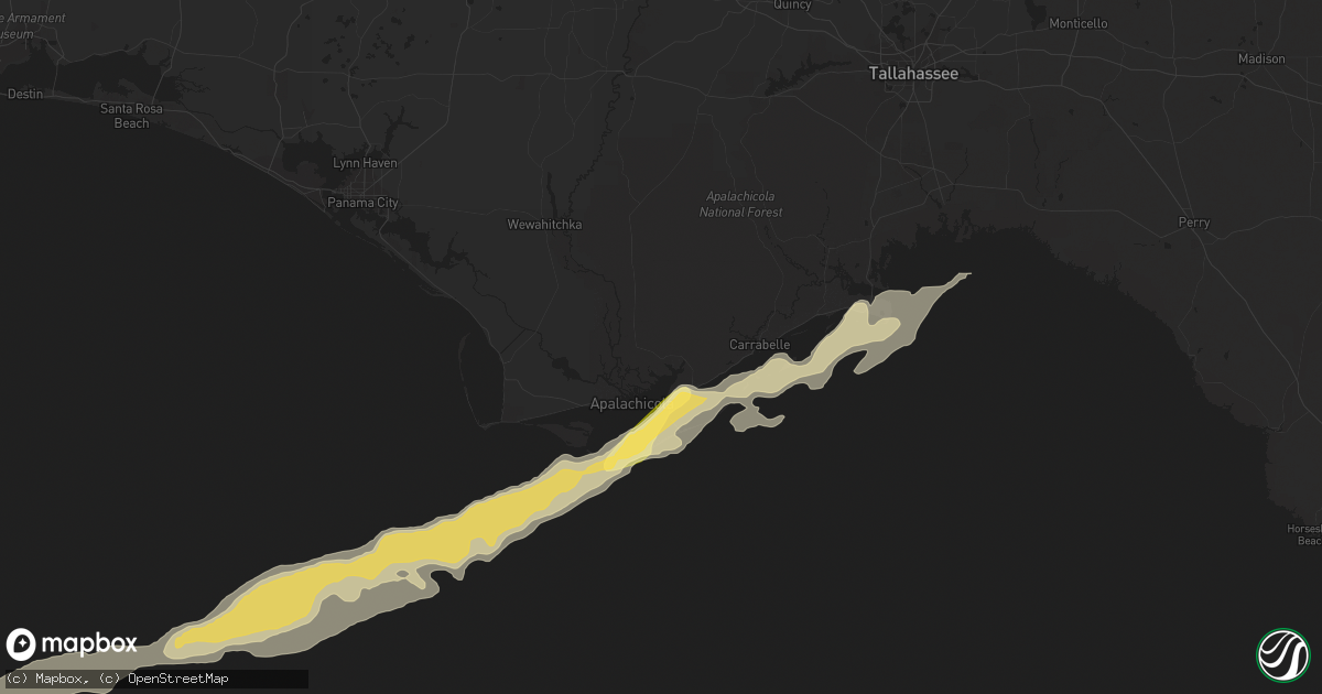 Hail map in Eastpoint, FL on April 14, 2013