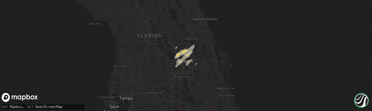 Hail map in Maitland, FL on April 14, 2013