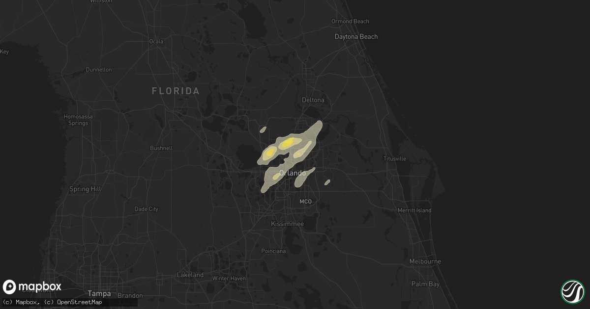 Hail map in Maitland, FL on April 14, 2013