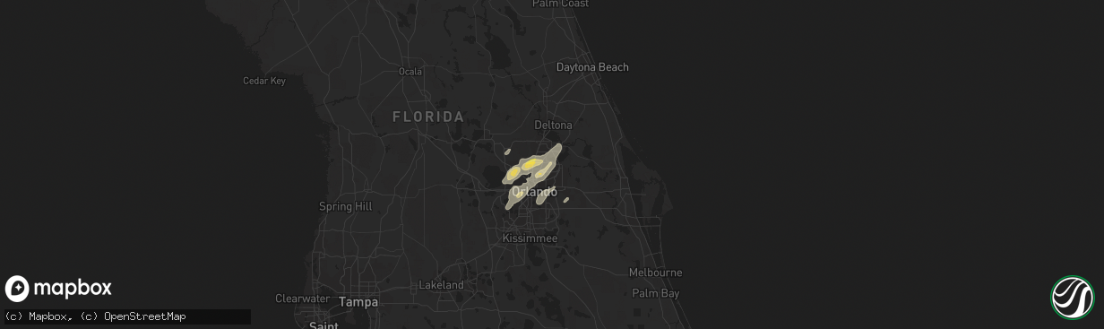 Hail map in Winter Springs, FL on April 14, 2013