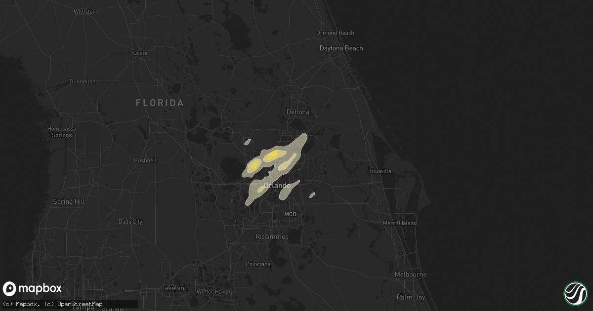 Hail map in Winter Springs, FL on April 14, 2013