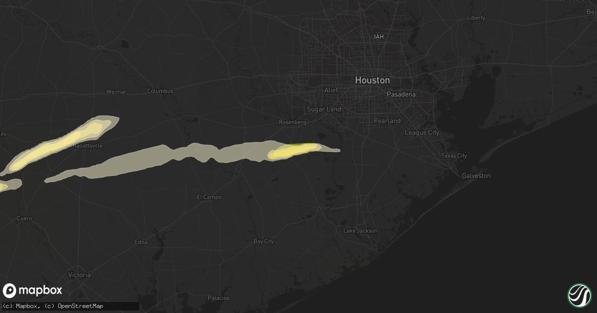 Hail map in Needville, TX on April 14, 2014
