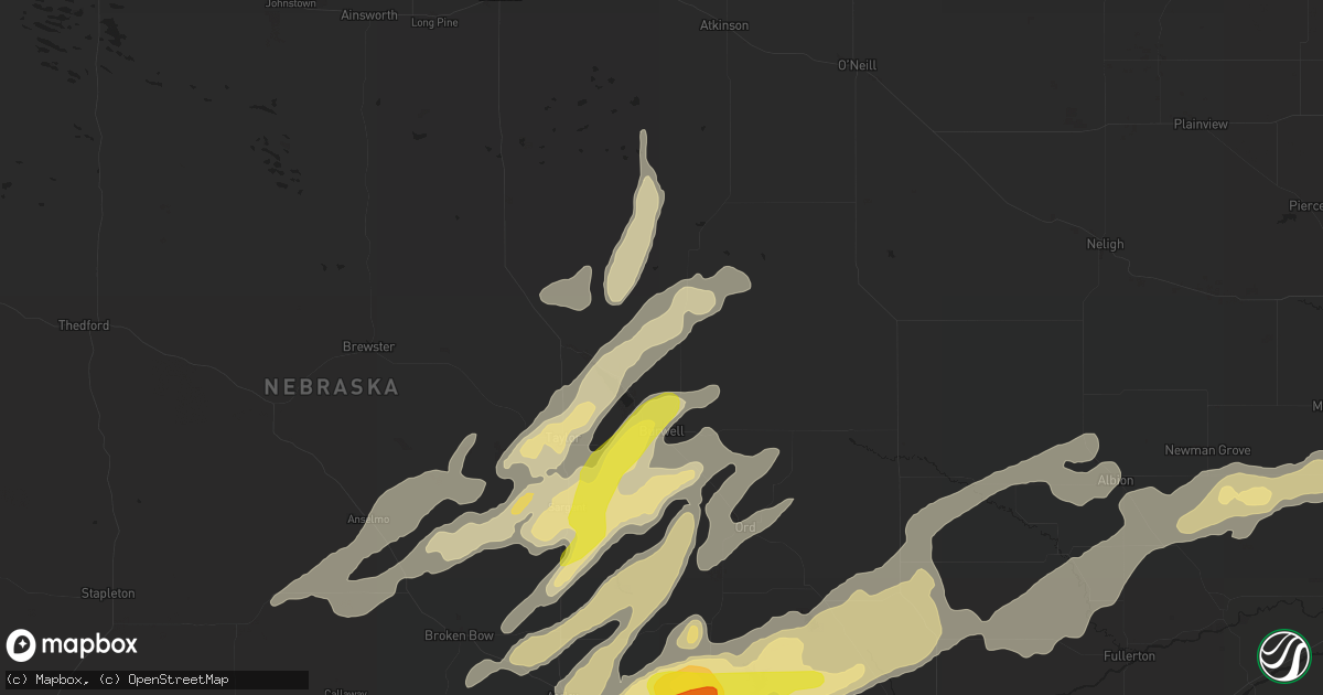 Hail map in Burwell, NE on April 14, 2017