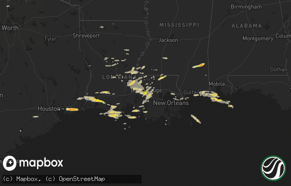 Hail map preview on 04-14-2021