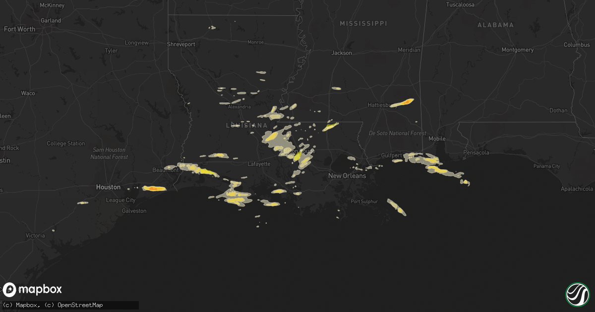 Hail map on April 14, 2021
