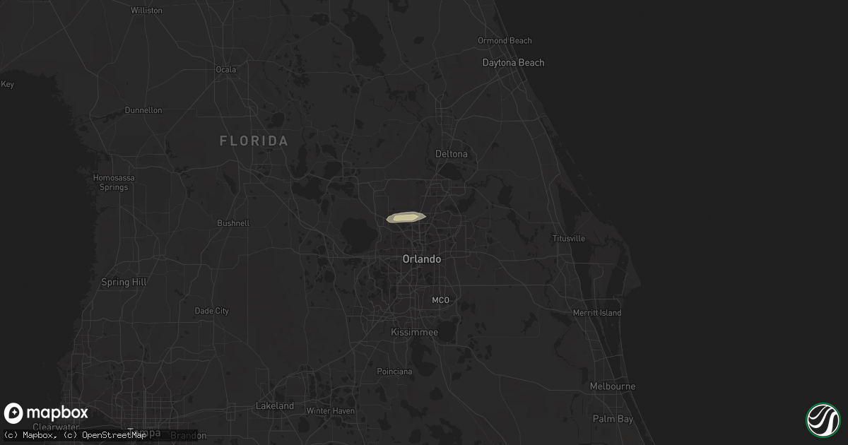Hail map in Altamonte Springs, FL on April 14, 2023