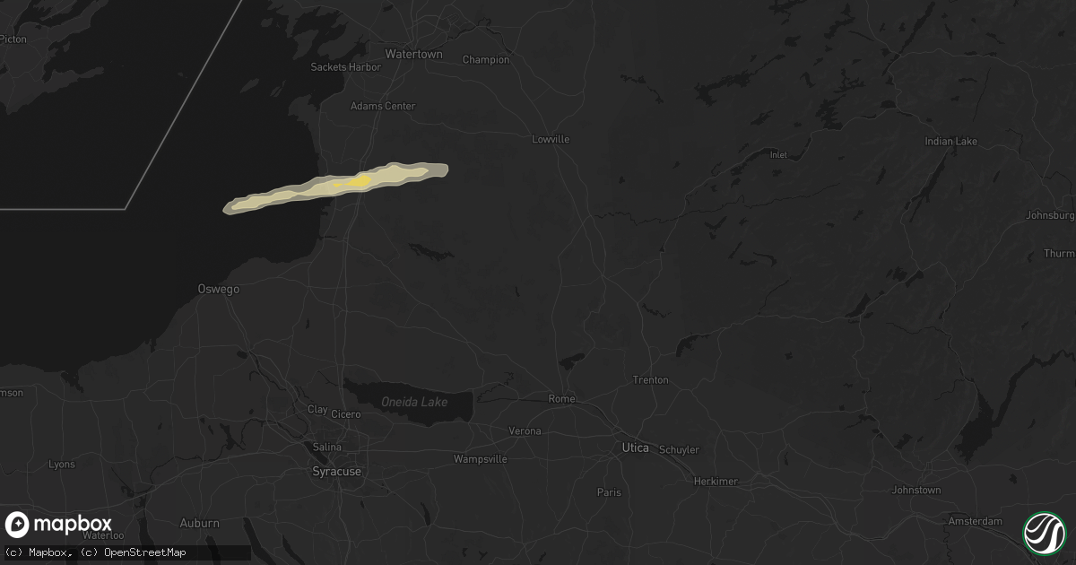 Hail map in West Leyden, NY on April 14, 2026