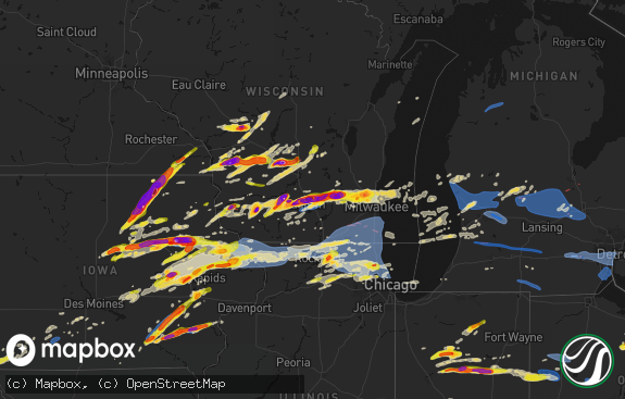Hail map preview on 04-14-2026