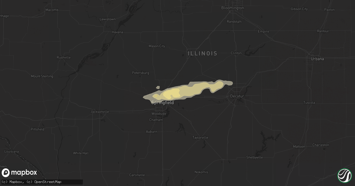 Hail map in Riverton, IL on April 15, 2013