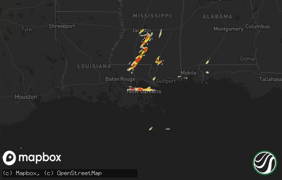 Hail map preview on 04-15-2015