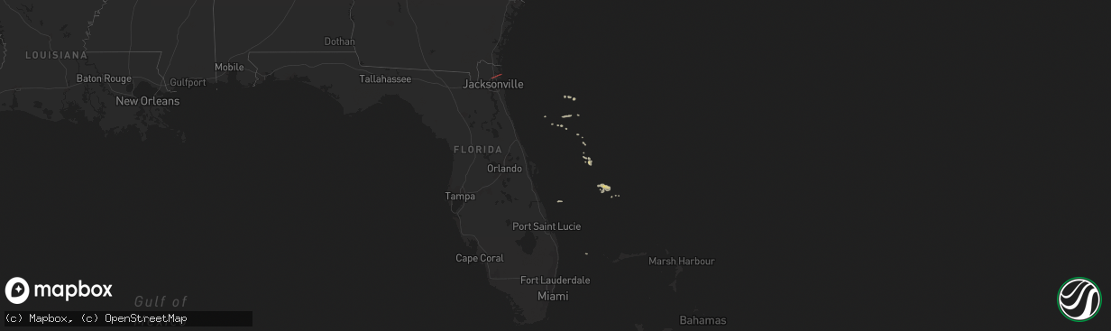 Hail map on April 15, 2020
