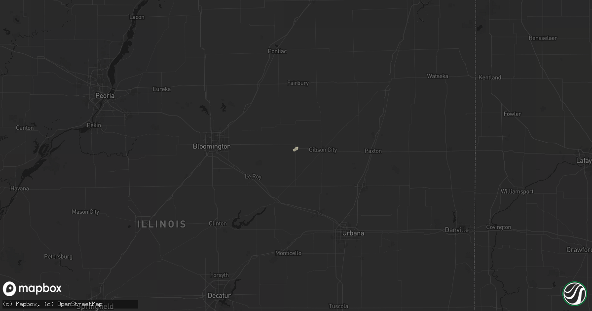 Hail map in Saybrook, IL on April 15, 2026