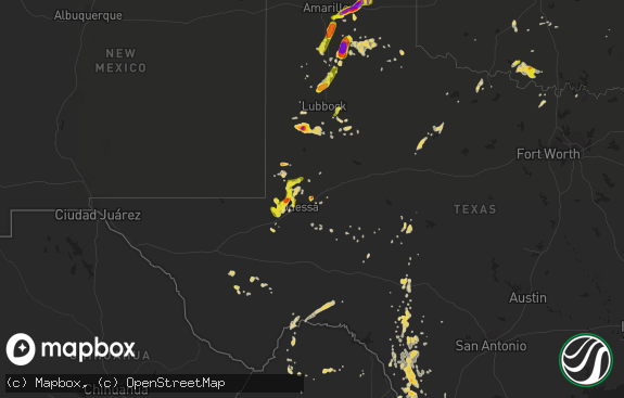 Hail map preview on 04-16-2017