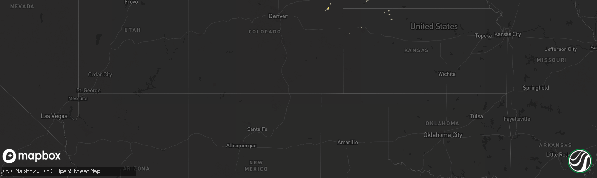 Hail map on April 16, 2019