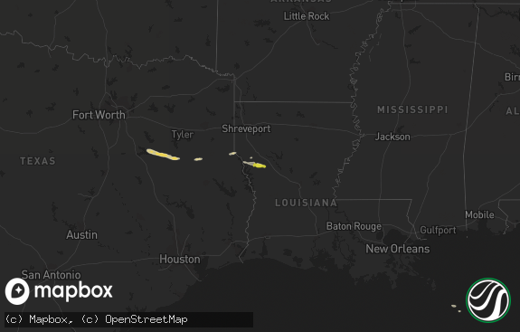 Hail map preview on 04-16-2021