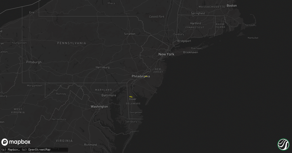Hail map on April 16, 2022