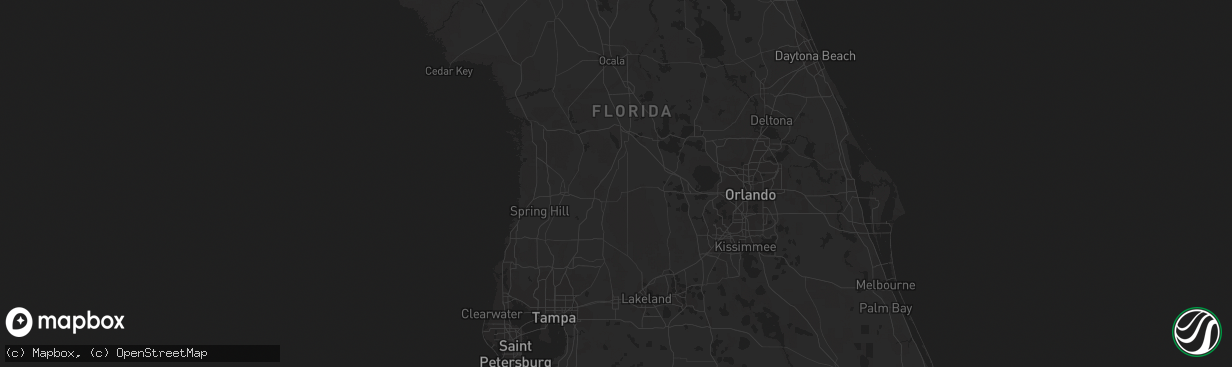 Hail map in Boston, GA on April 16, 2023