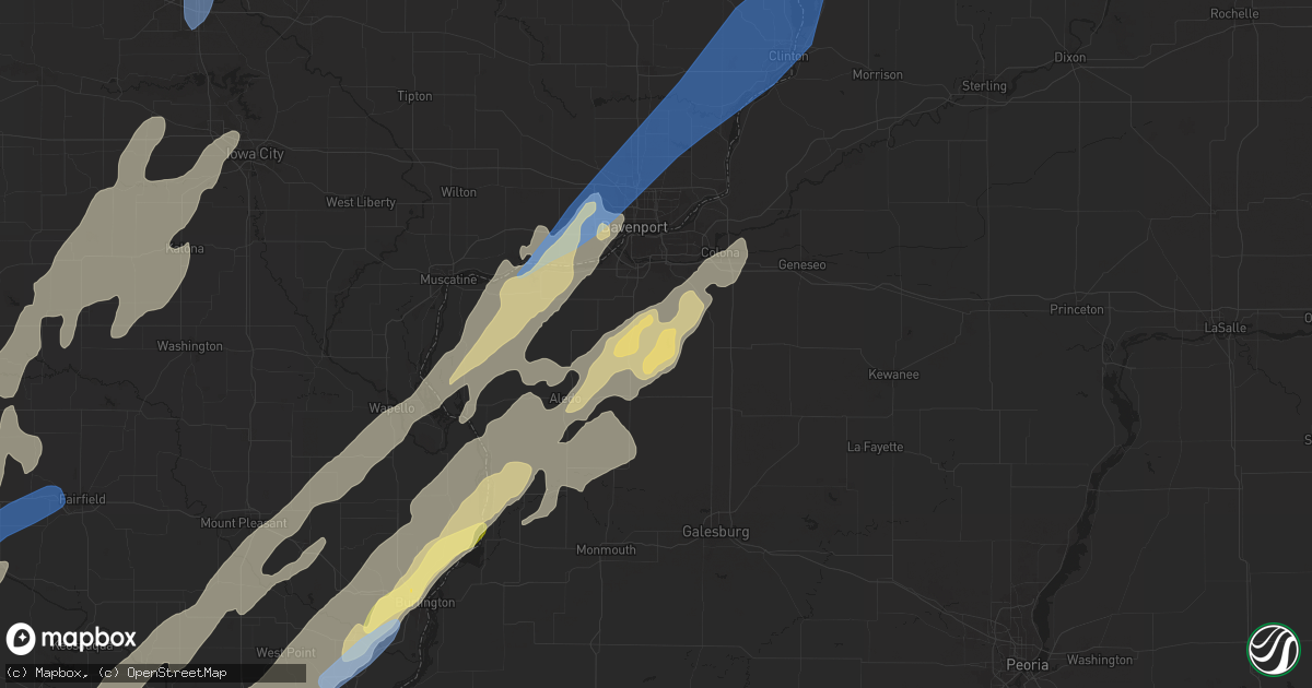 Hail map in Sherrard, IL on April 16, 2024