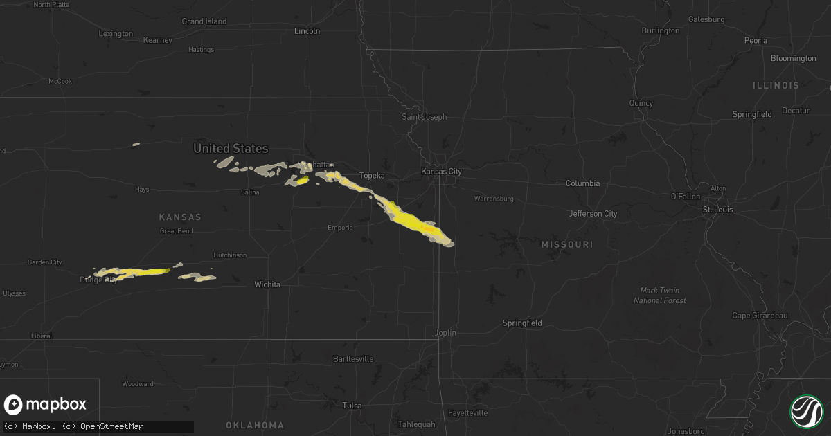 Hail map on April 16, 2025