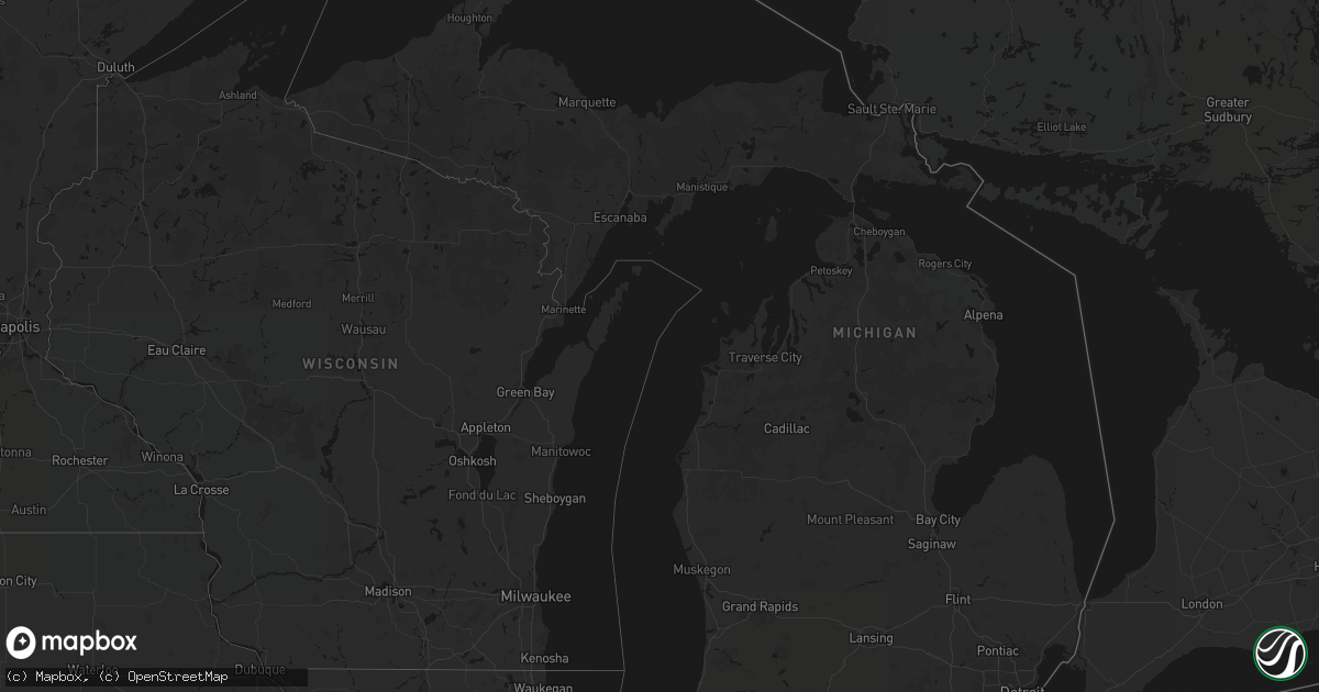 Hail map in Michigan on April 16, 2026