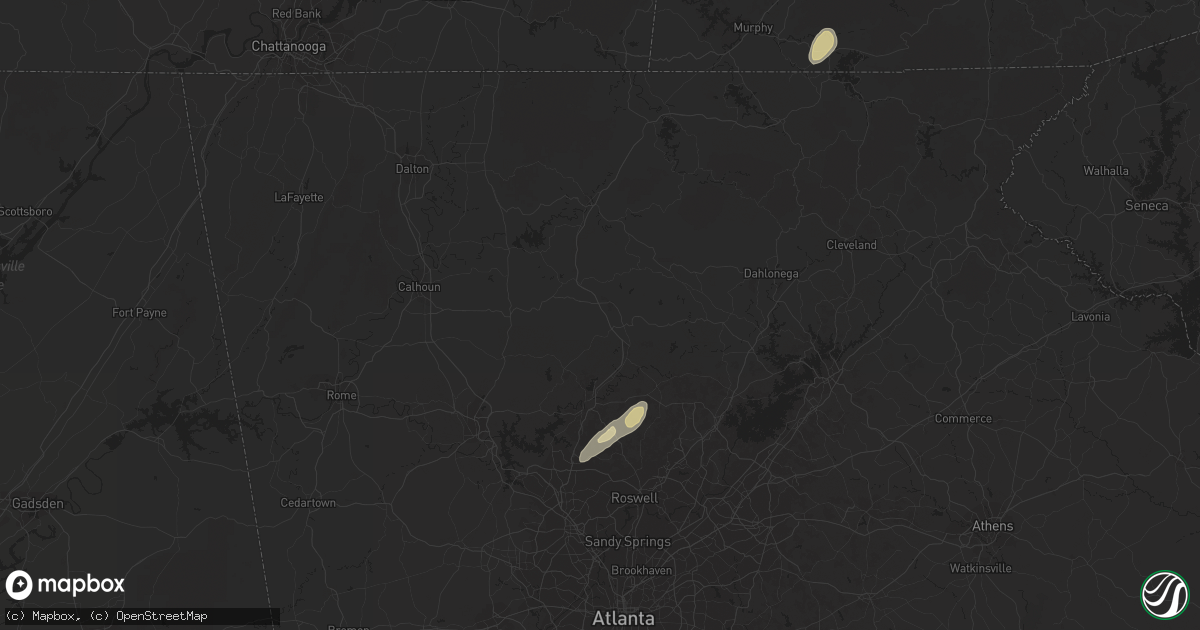 Hail map in Pelzer, SC on April 17, 2012