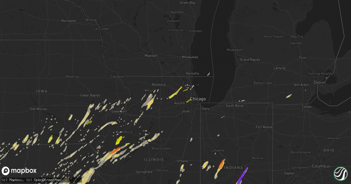 Hail map on April 17, 2013