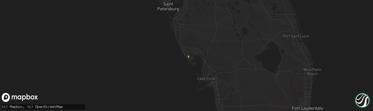 Hail map in Englewood, FL on April 17, 2014