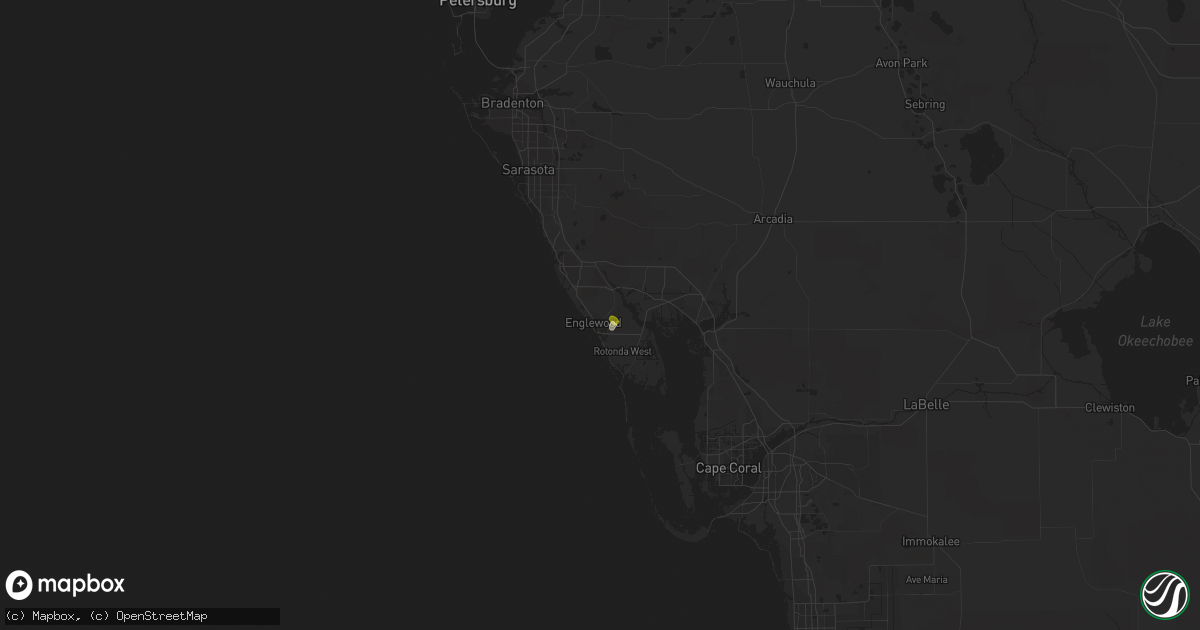 Hail map in Englewood, FL on April 17, 2014