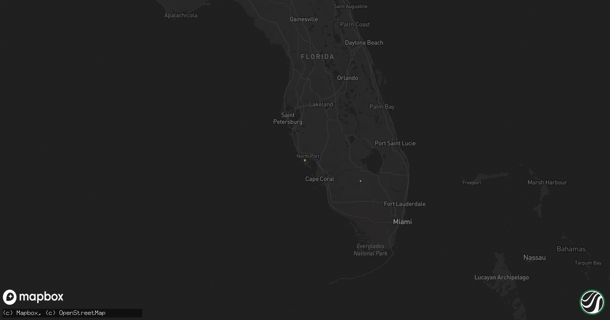 Hail map on April 17, 2014