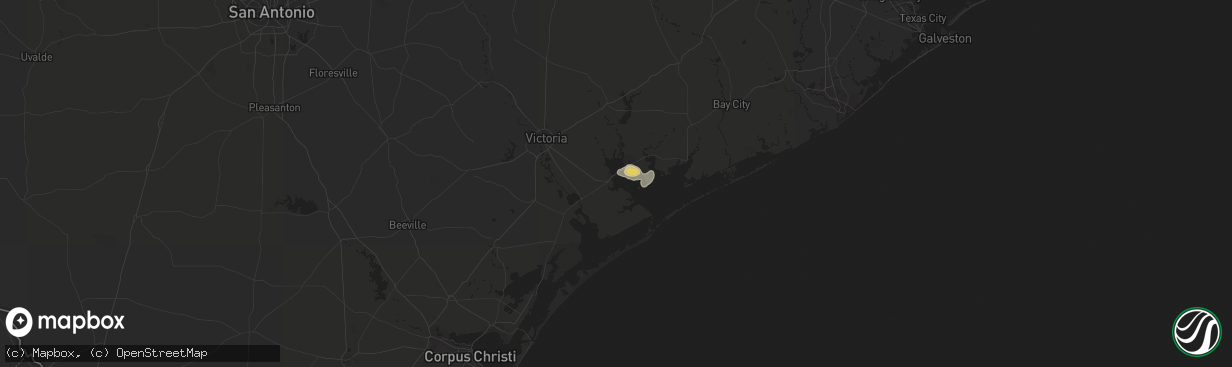 Hail map in Port Lavaca, TX on April 17, 2017