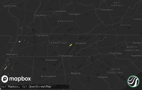 Hail map preview on 04-17-2017