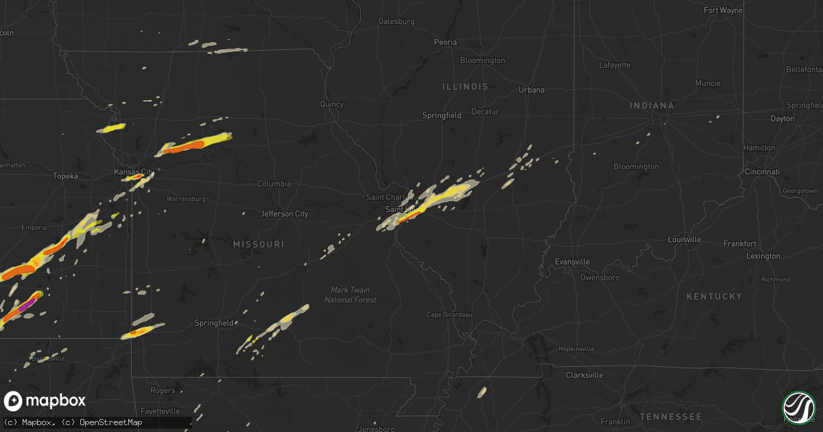 Hail map on April 17, 2019