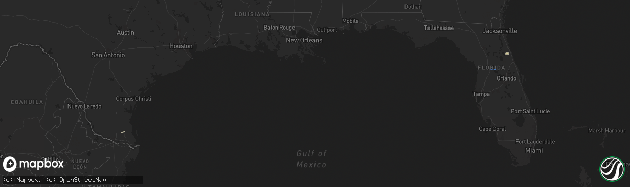 Hail map in Florida on April 17, 2021