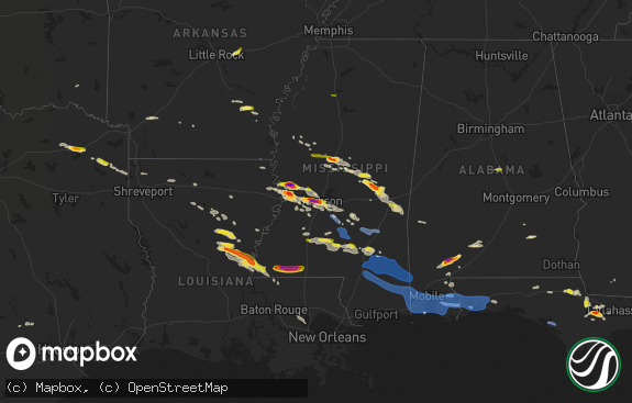 Hail map preview on 04-17-2022