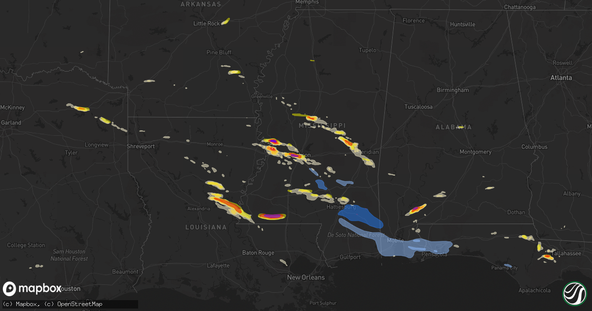Hail map on April 17, 2022