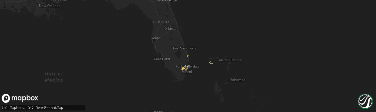 Hail map on April 17, 2023