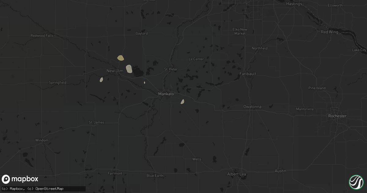 Hail map in Eagle Lake, MN on April 17, 2026