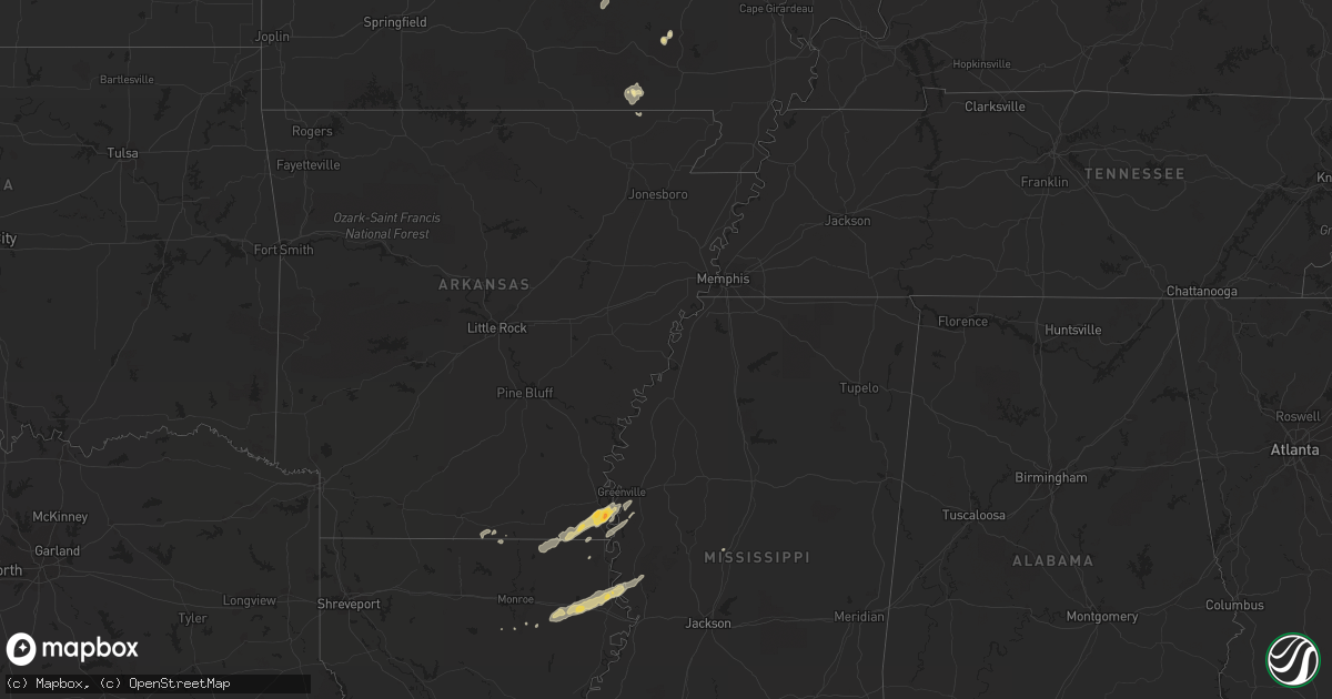 Hail map in Illinois on April 18, 2013